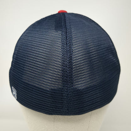 Richardson Baseball Cap Blue Red Size M PVSC United Soccer Mesh Performance Hat
