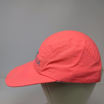 Trek Baseball Cap Pink OS Made in USA 5 Panel Bicycle Cycling Logo Hat Vintage