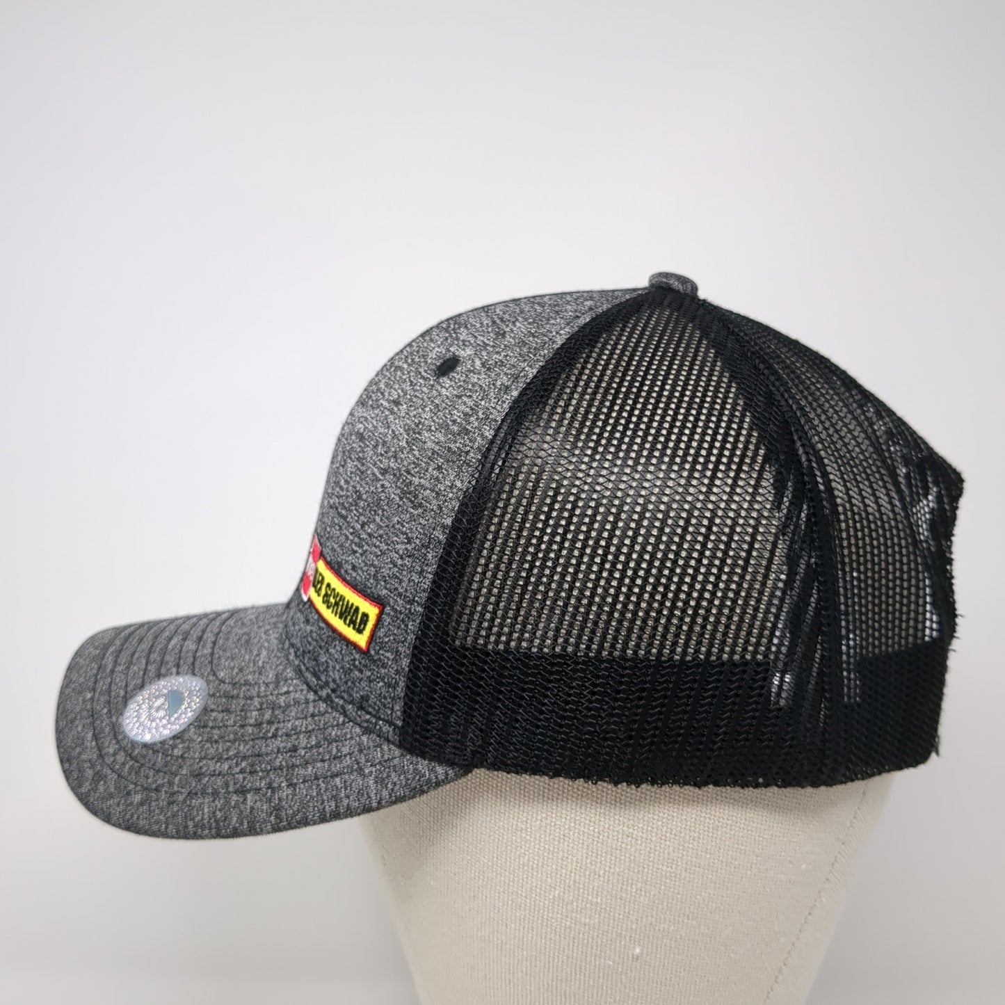 Les Schwab Tires Snapback Mesh Back Trucker Hat Gray One Size Colorblock