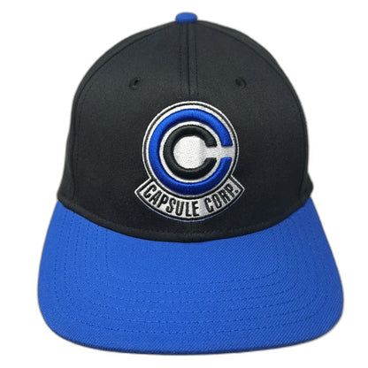 Dragon Ball Z Snapback Hat Black Blue One Size Future Trunks Capsule Corp Anime