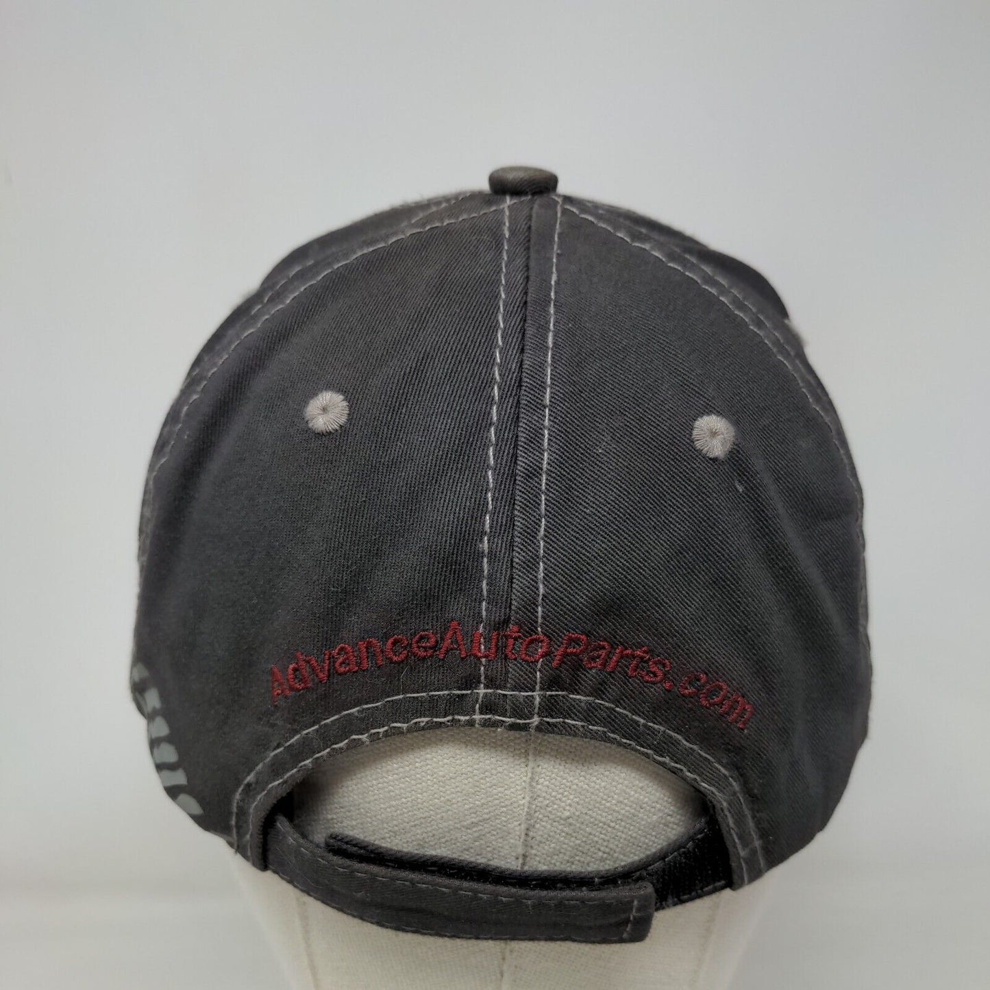 Monster Jam Advance Auto Parts Strapback Hat Gray OSFA Adjustable 6 Panel