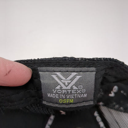 Vortex Snapback Trucker Hat Green One Size Adjustable Mesh Back 6 Panel