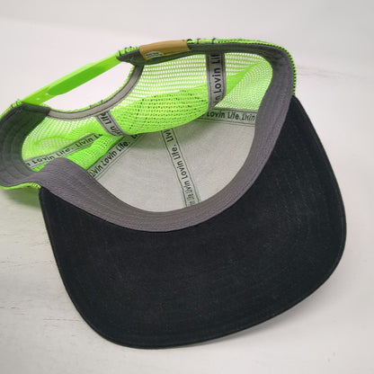 Abby Paffrath Trucker Hat Black Green One Size Fish Patch Art for All Snapback