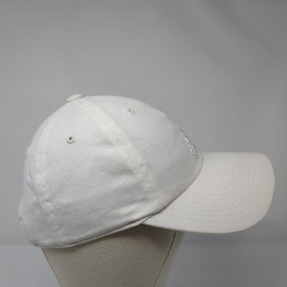 Adidas Slideback Hat White One Size Adjustable Embroidered Aeroready 6 Panel