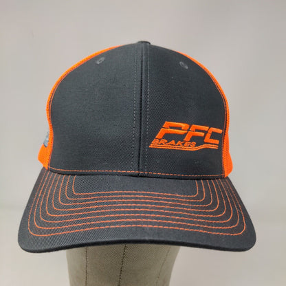 Richardson Men's Snapback Hat Gray Orange Adjustable Style 112 PFC Brakes Logo