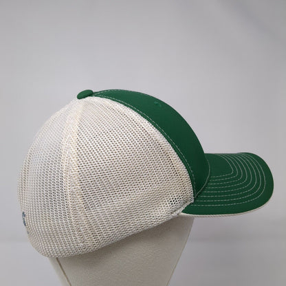 Foothills Fitted Mesh Back Trucker Hat Green 6 7/8-7 3/8 Embroidered