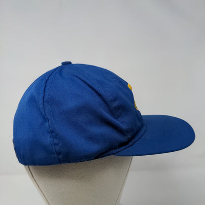 NAPA Snapback Hat Blue OSFA Adjustable Embroidered Vented Holes Tex Kap