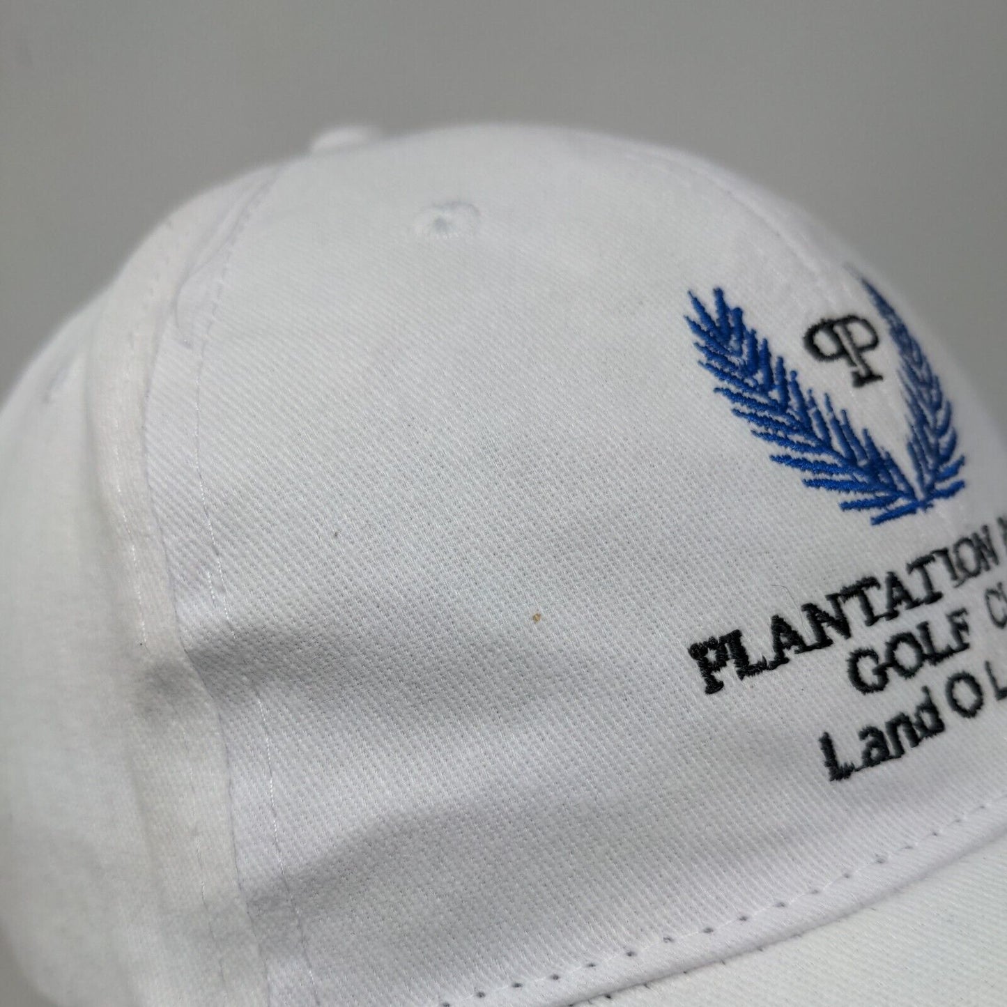 Plantation Palms Golf Club Land O Lakes FL Strapback Hat White One Size 6 Panel