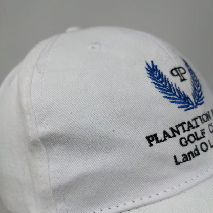 Plantation Palms Golf Club Land O Lakes FL Strapback Hat White One Size 6 Panel