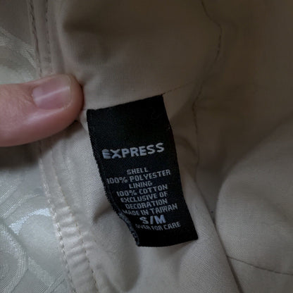 Express Monogram Bucket Hat Tan Small/Medium Lined Leather Strap