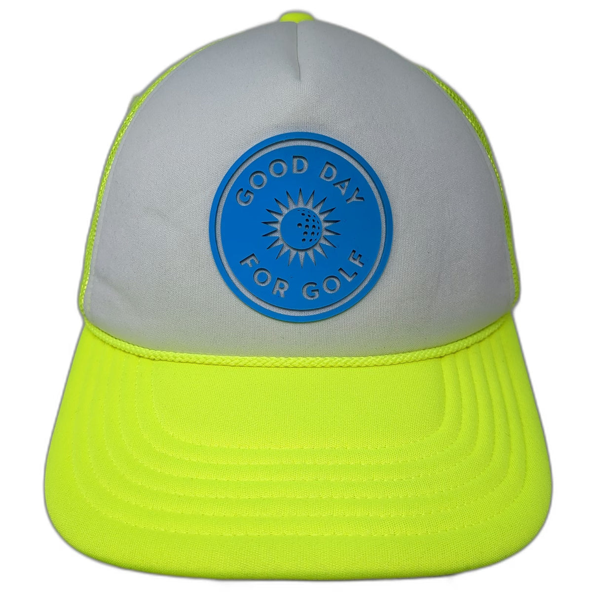 Port Authority Trucker Hat Green White Blue One Size Mesh Back Foam Golf Hat