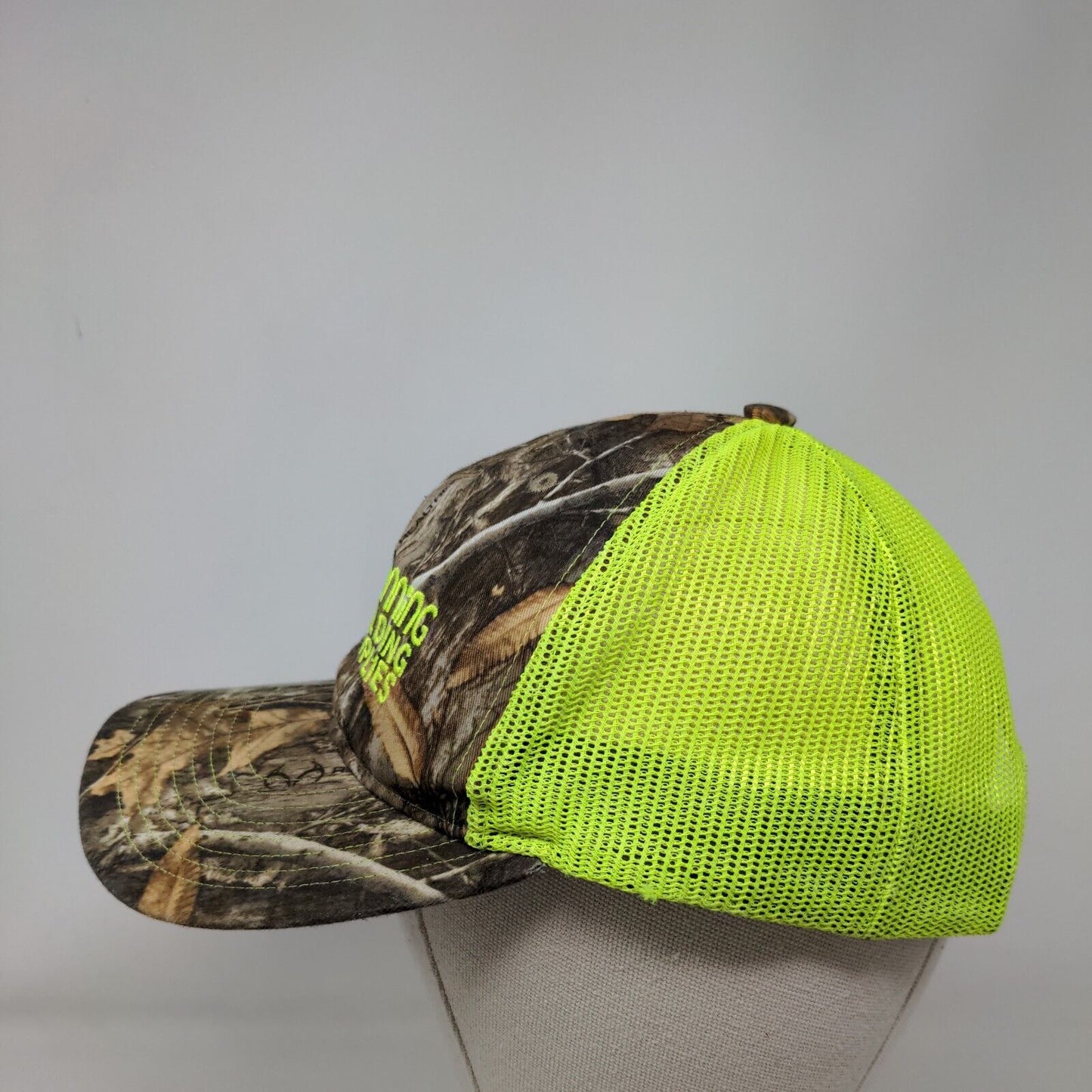MBS Manning Building Supplies Snapback Mesh Back Trucker Hat Camo One Size