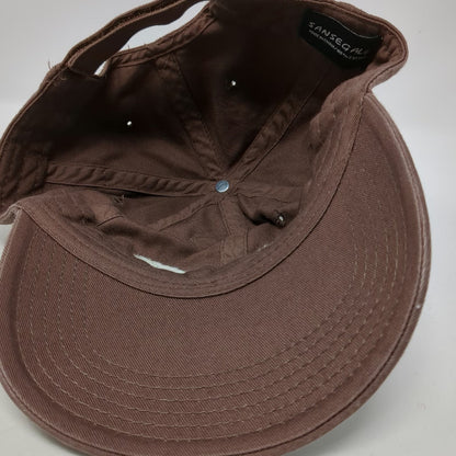 Sansegal Lagoon Baseball Cap Brown One Size Strapback Embroidered Cotton Hat