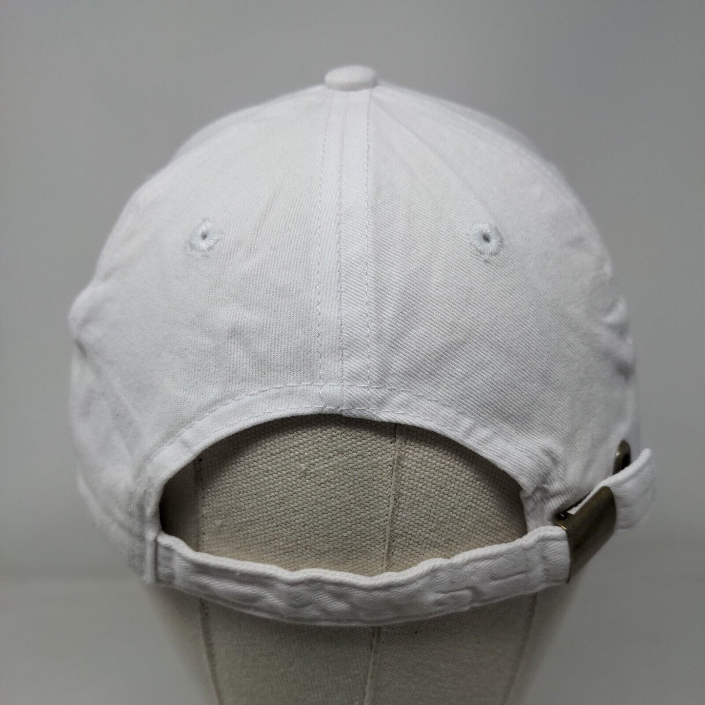 XΩ Chi Omega South by Sea Slideback Hat White OS Vented Holes 6 Panel BIG X