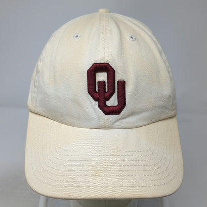 Oklahoma Sooners NCAA Twins Enterprise Cap Beige L Fitted OU Logo Script Cotton