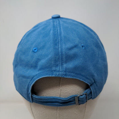 Unbranded Slideback Hat Blue One Size Adjustable 6 Panel Vent Holes Blank