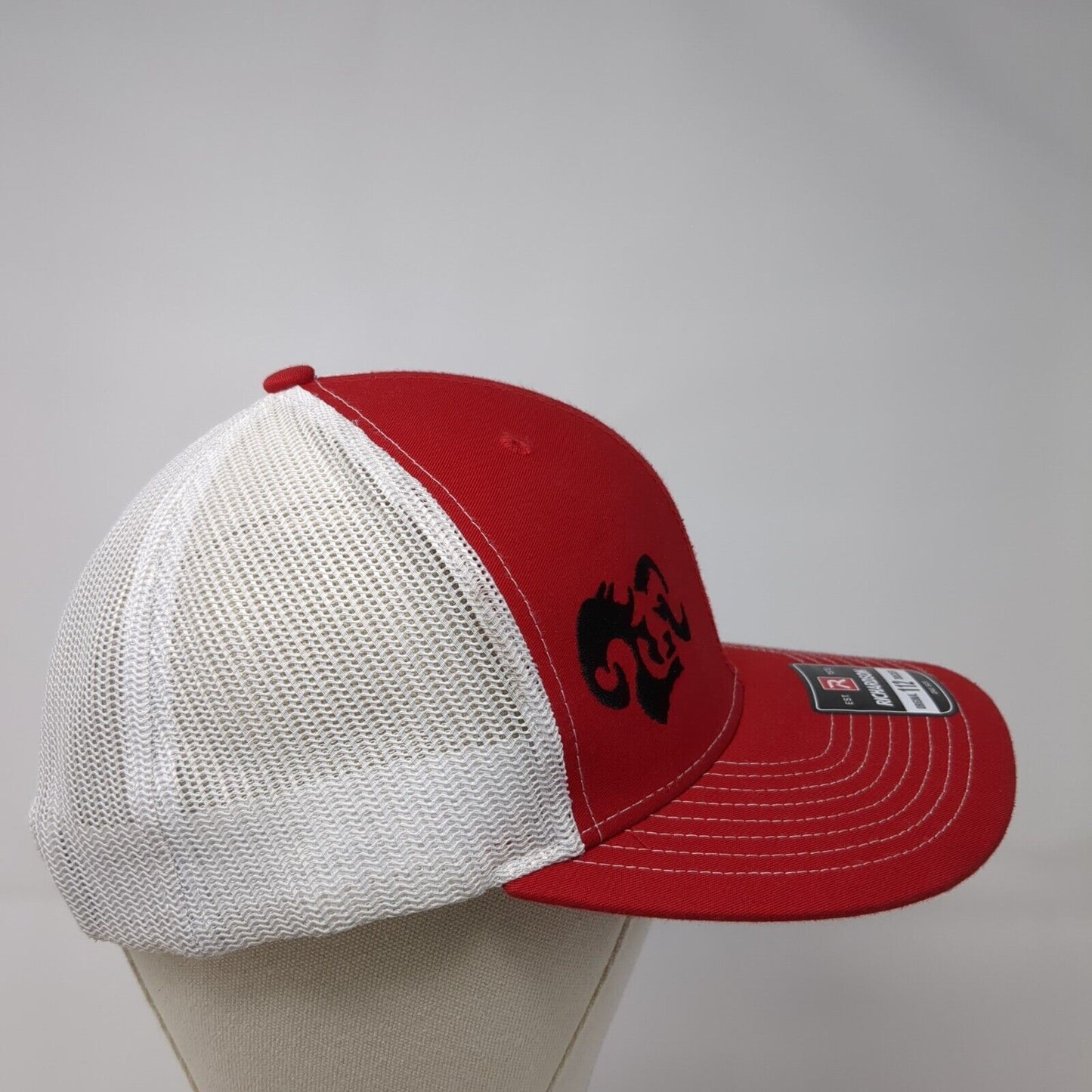 Power Engineers Snapback Trucker Hat Red OS Adjustable Mesh Back Richardson