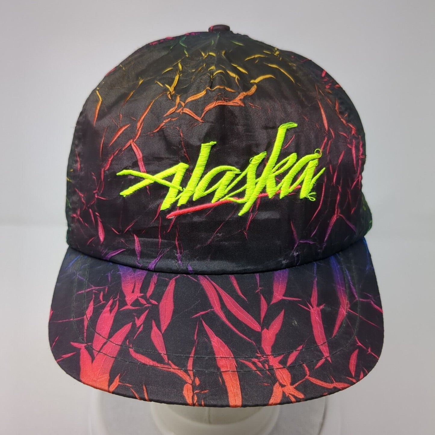 Alaska Snapback Hat Multi One Size Adjustable Embroidered Colorblock