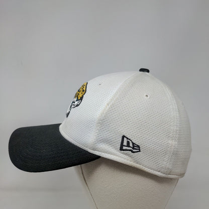 Jacksonville Jaguars NFL Fitted Hat White Black Size S-M New Era 39Thirty