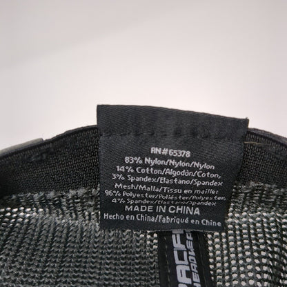 Letter N Fitted Mesh Back Trucker Hat Gray 7 3/8-8 Embroidered 6 Panel