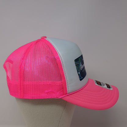 Second Annual Vegas Promo Power Party Trucker Hat Pink One Size Mesh Back Otto