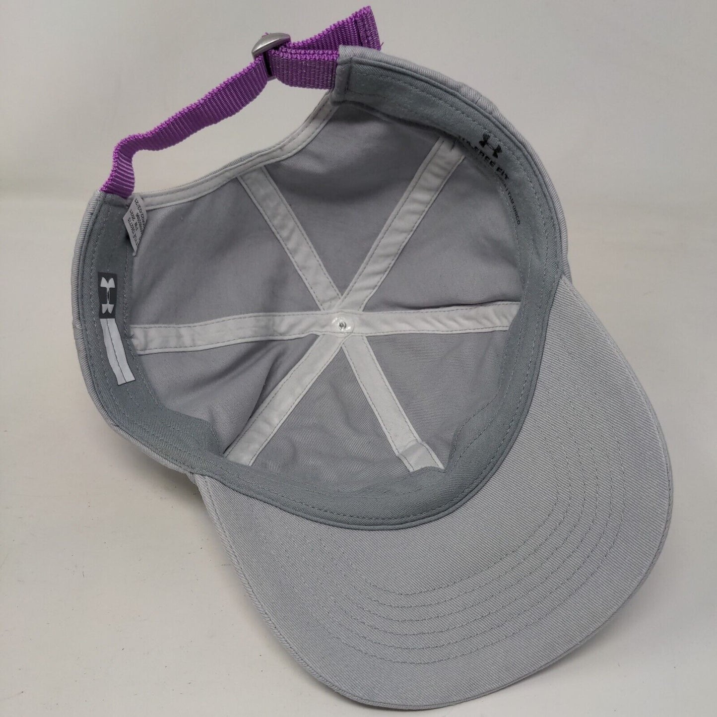 Under Armour Slideback Hat Gray OSFA Adjustable Embroidered UA Free Fit