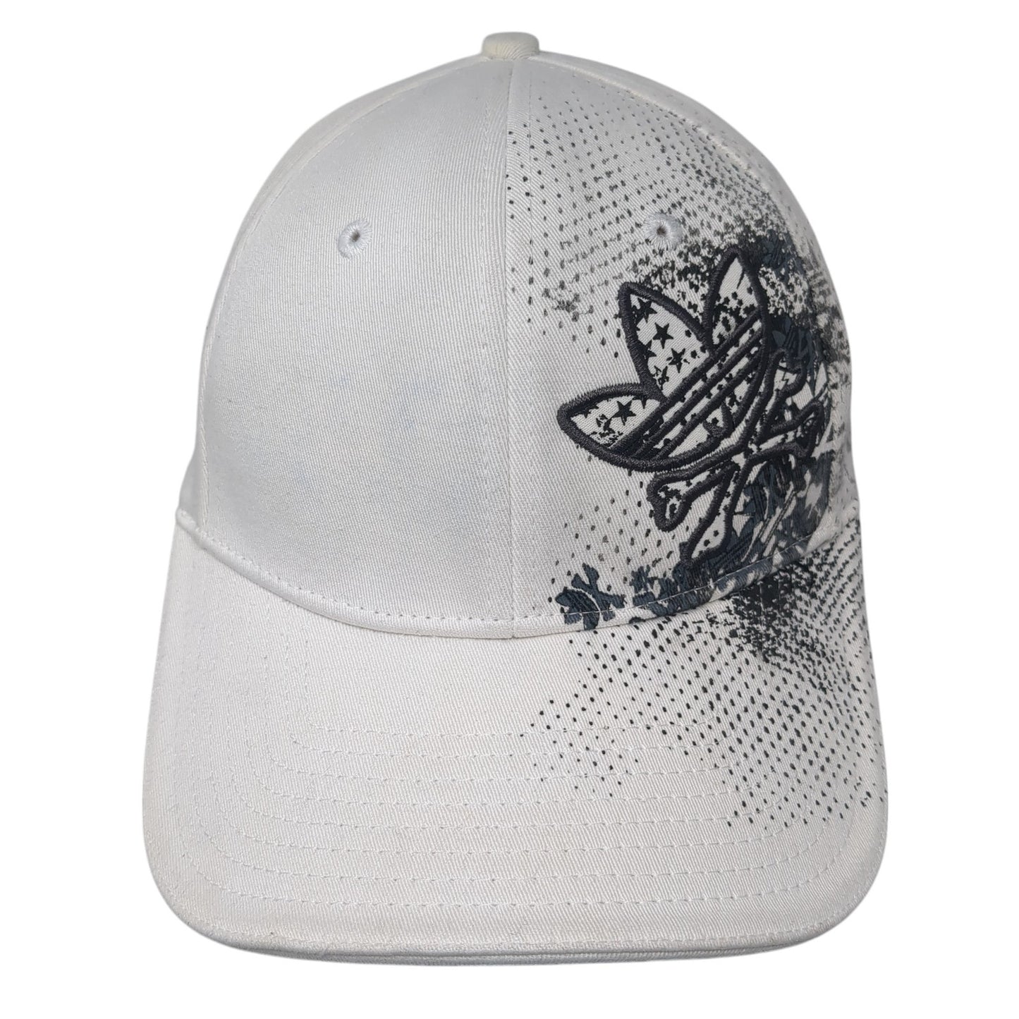 Adidas Fitted Baseball Cap White XL A-Flex Lightweight Embroidered 6 Panel