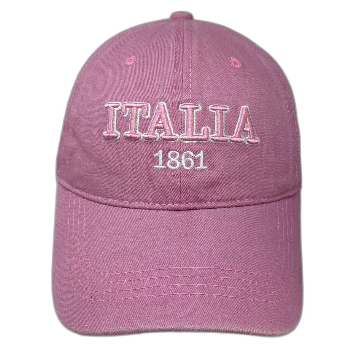 Tonny Fashion Baseball Cap Pink One Size Italia 1861 Embroidered Cotton Flag hat