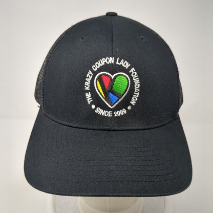 The Krazy Cupon Lady Foundation Since 2009 Snapback Trucker Hat Black OS Mesh