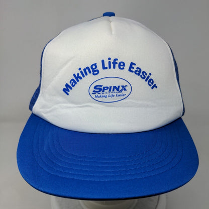 Spinx Making Life Easier Snapback Mesh Back Trucker Hat Blue OSFM Hit