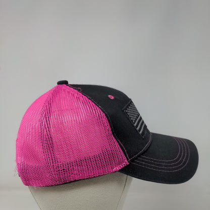 American Flag Snapback Mesh Back Trucker Hat Multi One Size 6 Panel