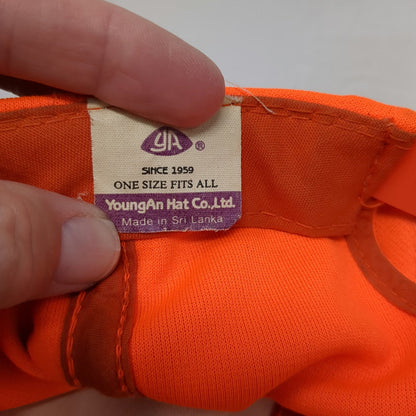 YoungAn Snapback Hat Orange One Size Green Under Visor Front Rope Blank Cap