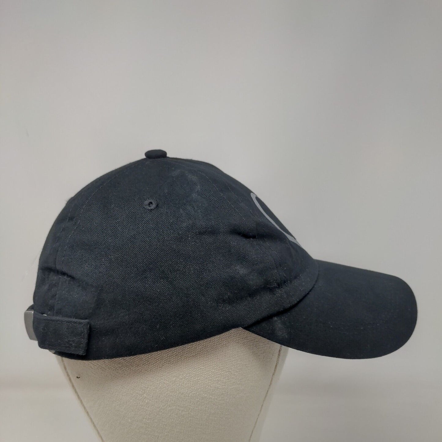 Pink Heart Breast Cancer Awareness Slideback Hat Black OS Adjustable Cotton