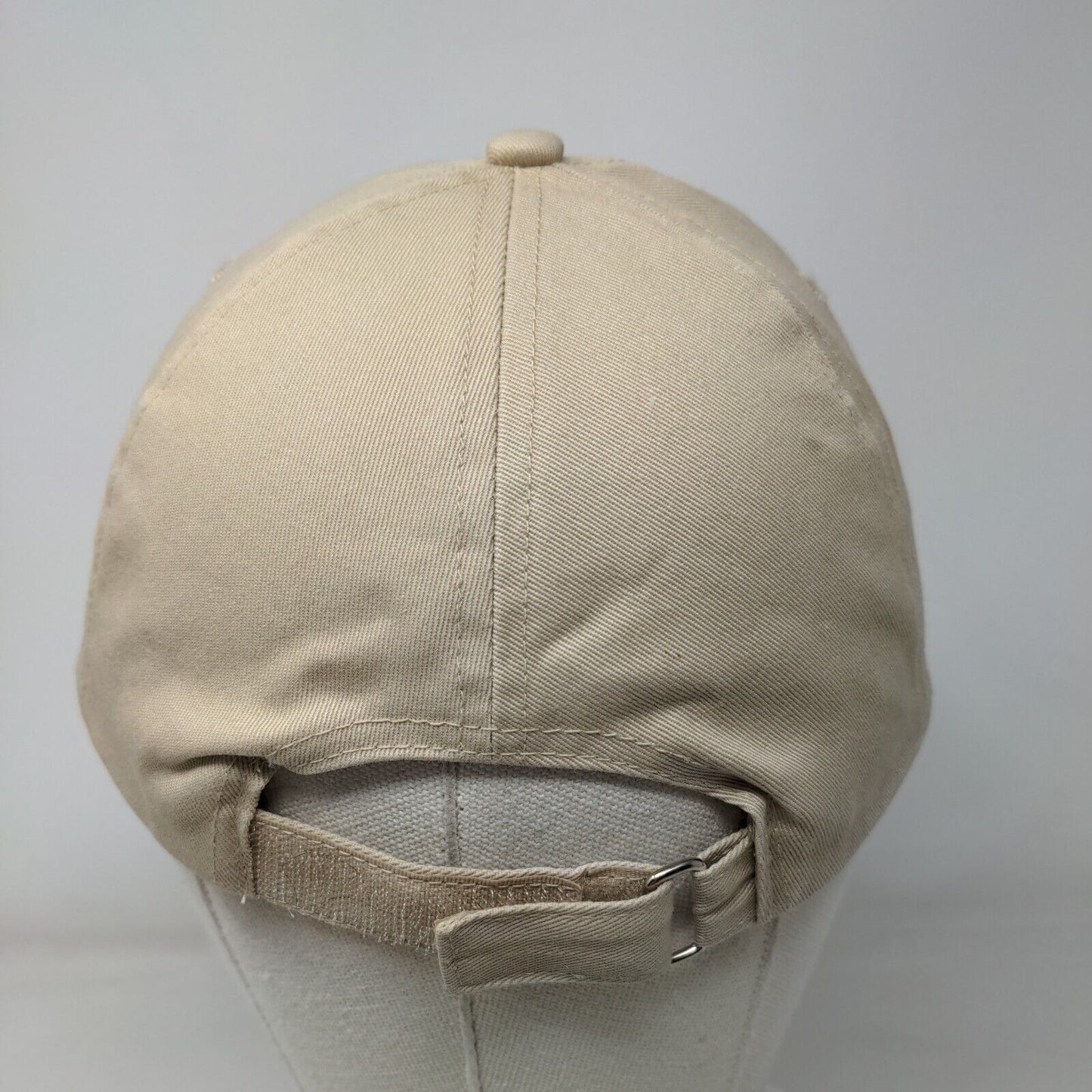 Unbranded Slideback Hat Solid Tan One Size Adjustable Blank 6 Panel