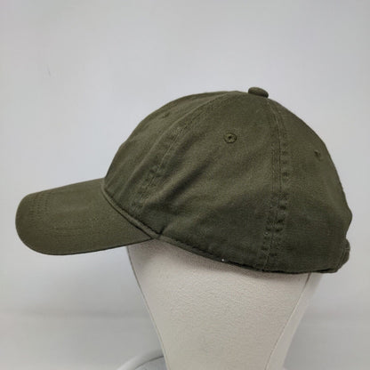 Unbranded Men's Slideback Hat Green Black 100% Cotton Adjustable