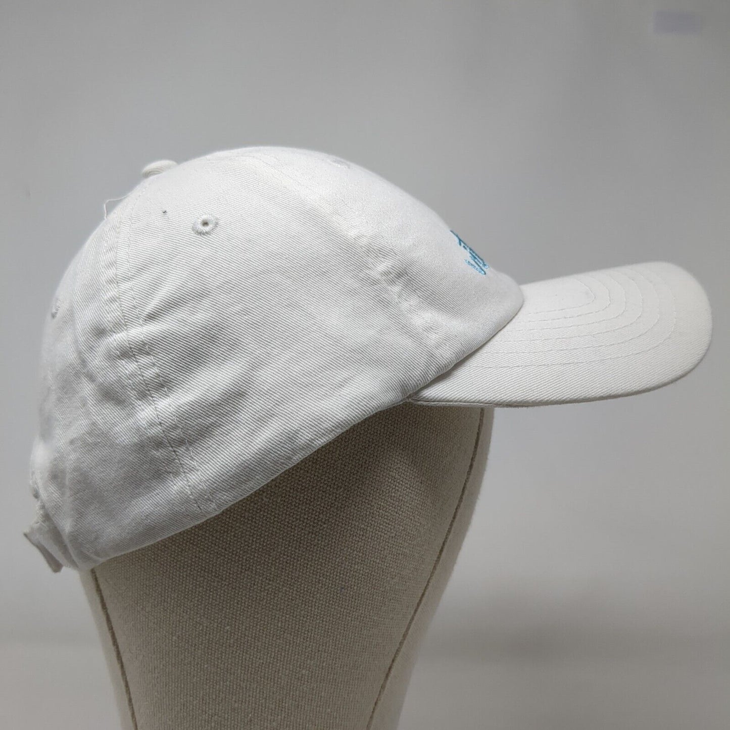 Vitamin Sea Strapback Hat White One Size Solid Adjustable Embroidered