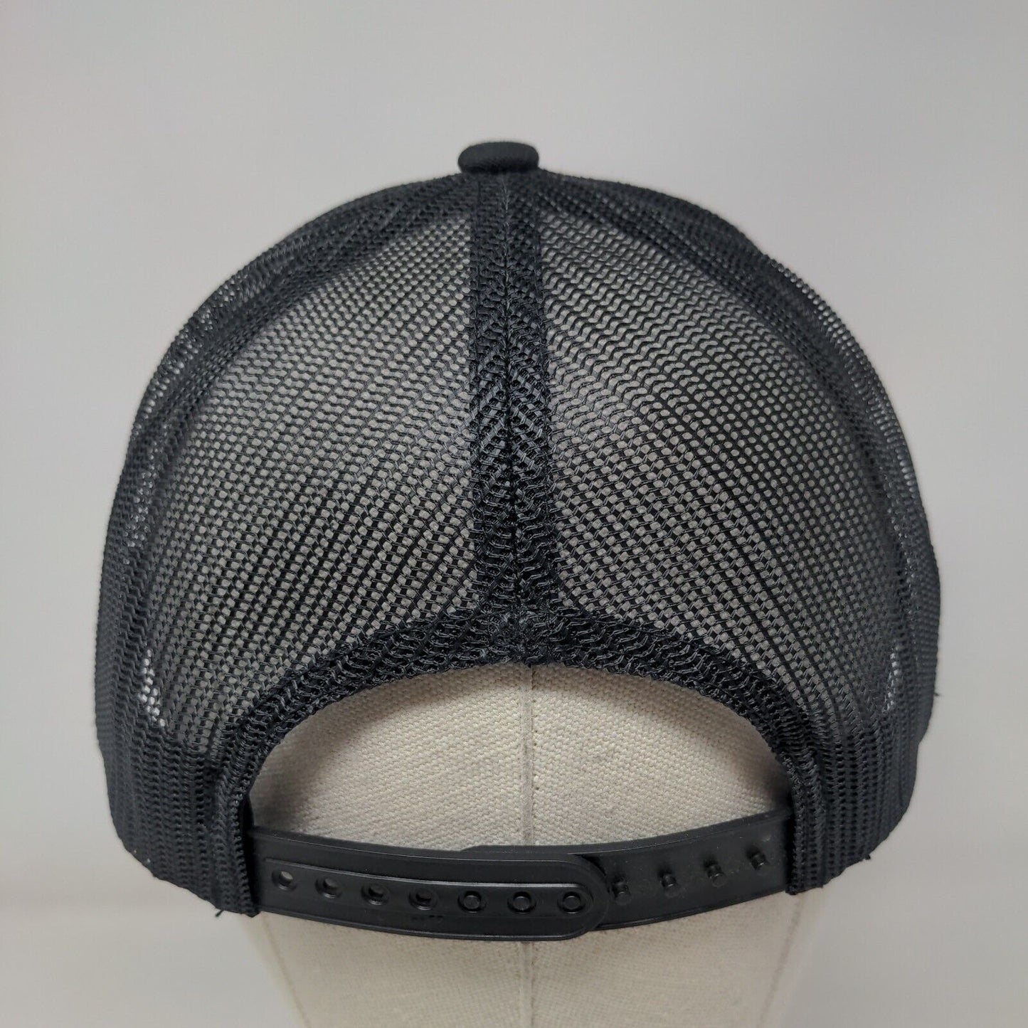 Bacardi Snapback Trucker Hat Black One Size Embroidered Mesh Back