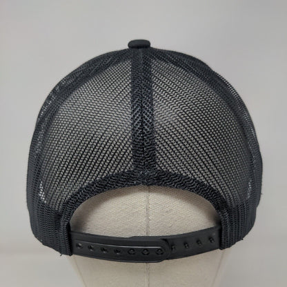 Bacardi Snapback Trucker Hat Black One Size Embroidered Mesh Back