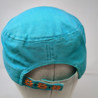 Kbethos Army Cap Blue OS Cross Patch Rhinestones Tribal Embroidery Strapback hat