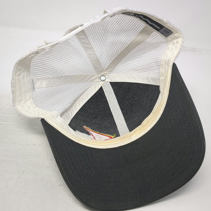Richardson Trucker Hat Gray One Size Banner Bank Mesh Back Snapback Adjustable