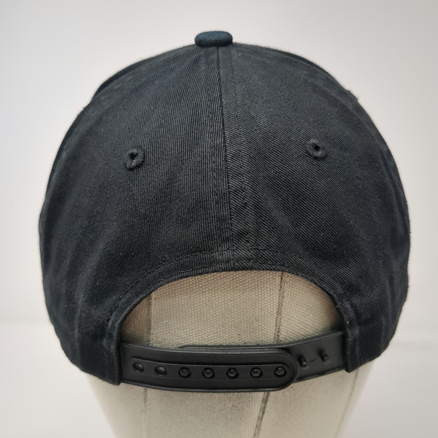 muka 5 Panel Hat Black One Size Snapback Trust the Process Gold Embroidered