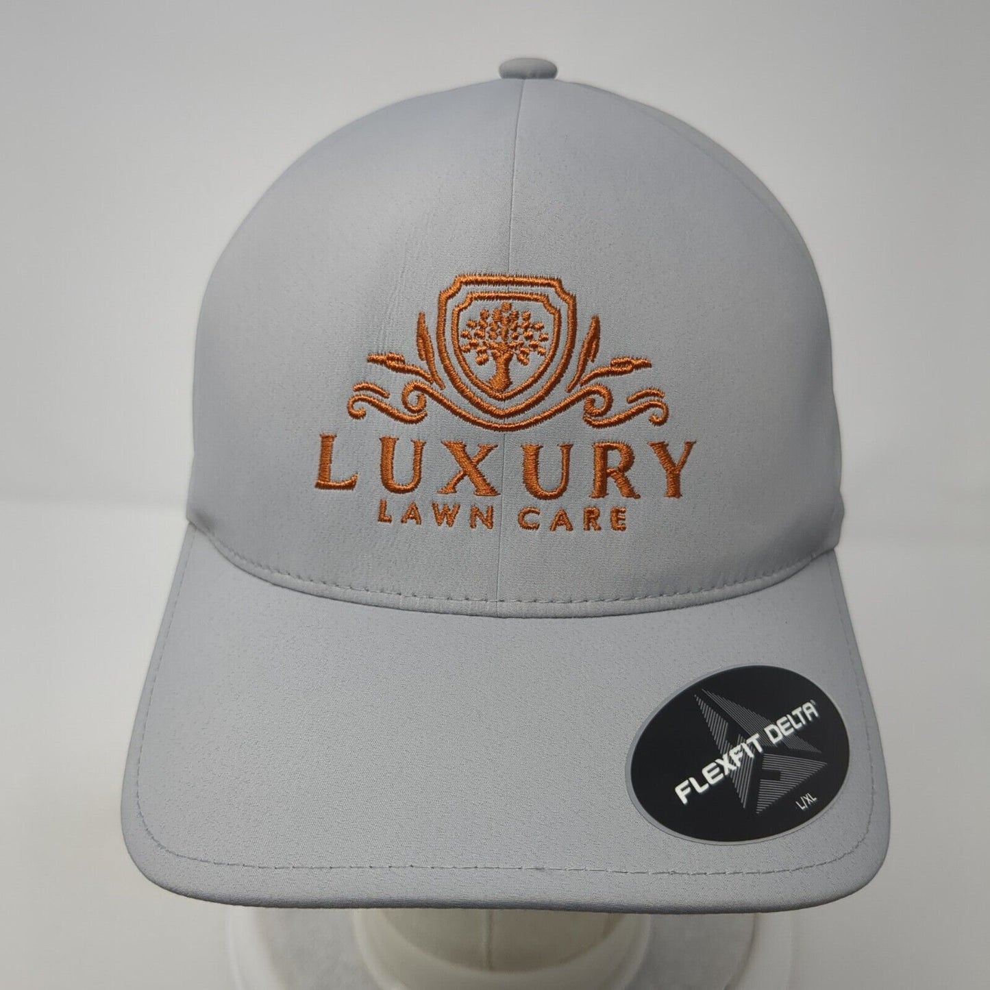 Luxury Lawn Care Fitted Hat Gray L/XL Flexfit Delta Port Authority
