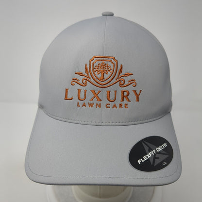 Luxury Lawn Care Fitted Hat Gray L/XL Flexfit Delta Port Authority