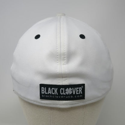 Black Clover Baseball Cap White M Topgolf Live Lucky Clover Fitted Logo Hat