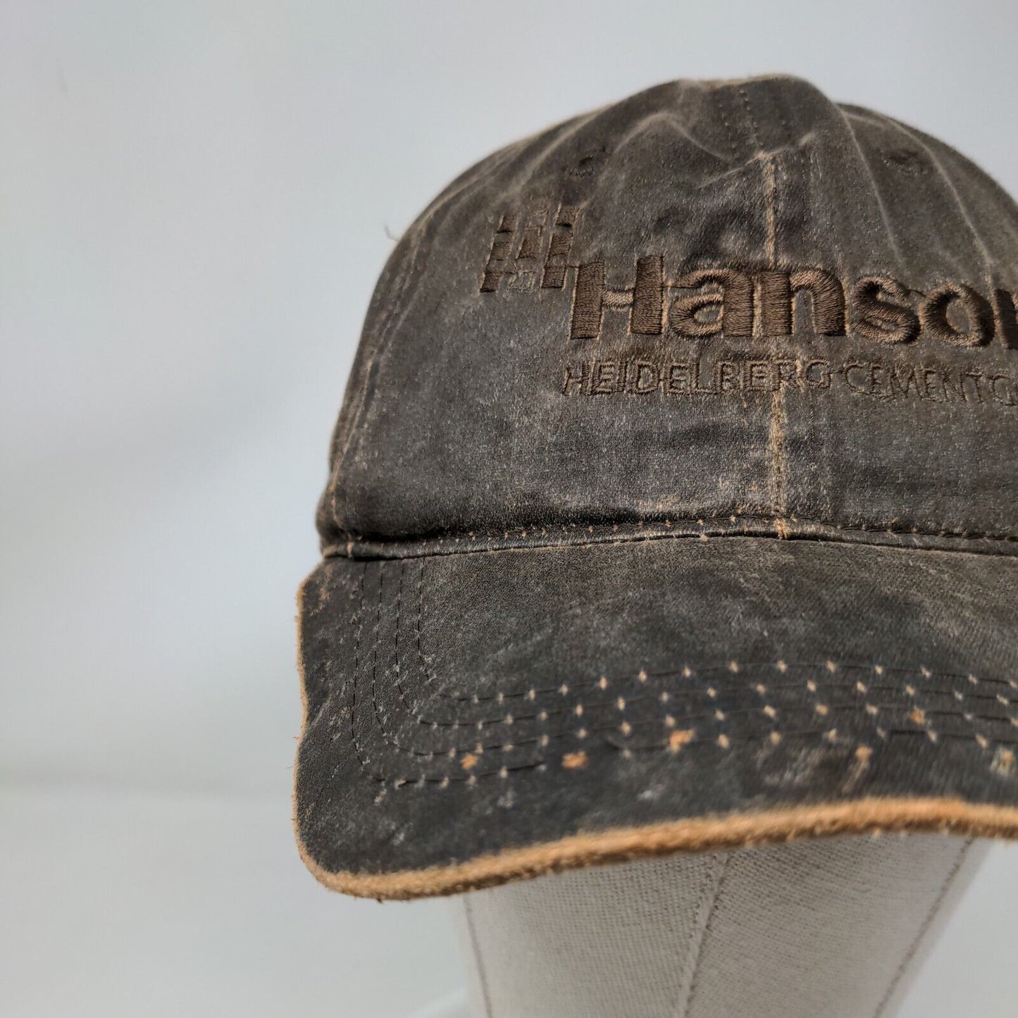 Hanson Heidelberg Cement Group Strapback Hat Brown OSFM Embroidered