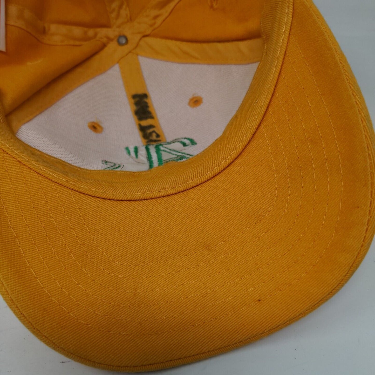 A's Strapback Hat Orangish-Yellow Large/XL Embroidered Rawlings