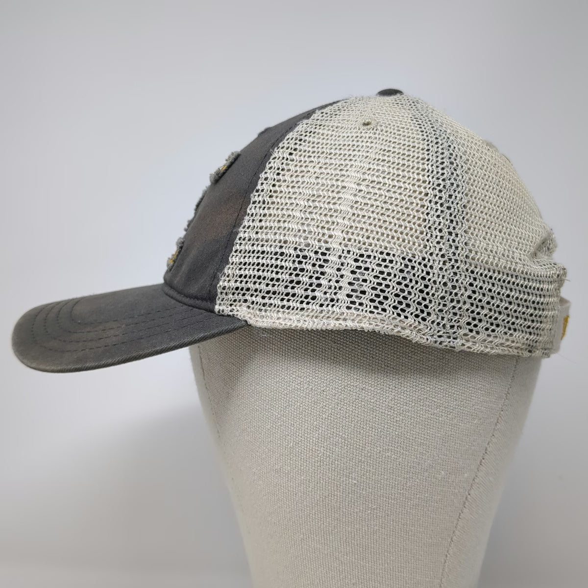 Hat Graphix 360 Baseball Cap Gray White Yellow One Size Mule Deer Foundation