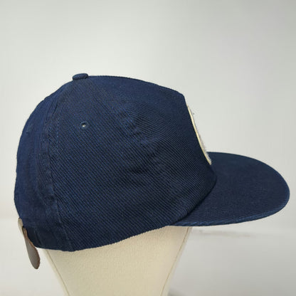 The Ampal Creative 5 Panel Blue One Size Hat Hot Curl Surfing Corduroy Strapback