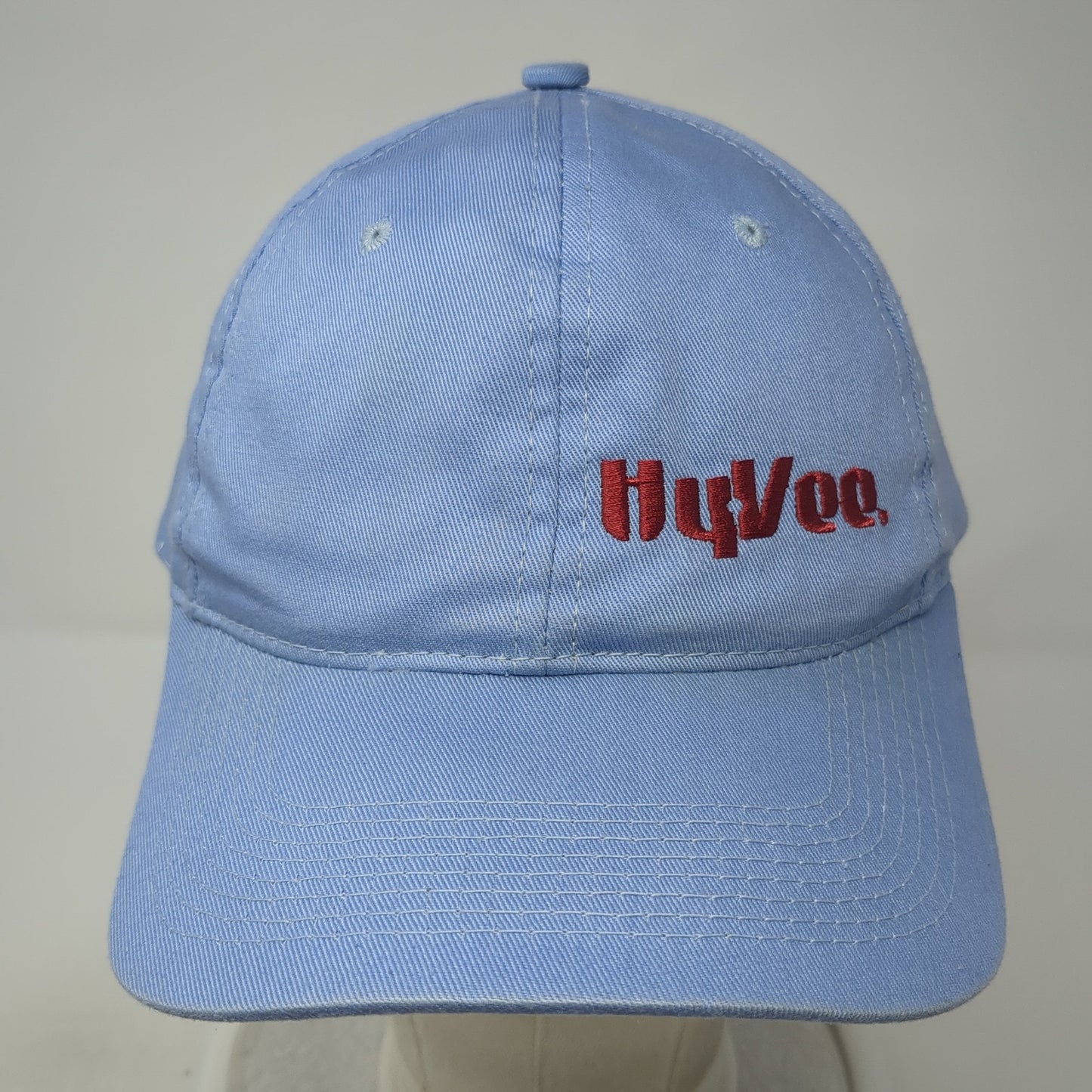 Hyvee Snapback Hat Blue One Size Adjustable Embroidered Young An Kudzu