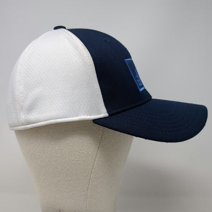 Adidas Baseball Cap Blue M Fairway Collection Aeroready Fitted Hat Golfing